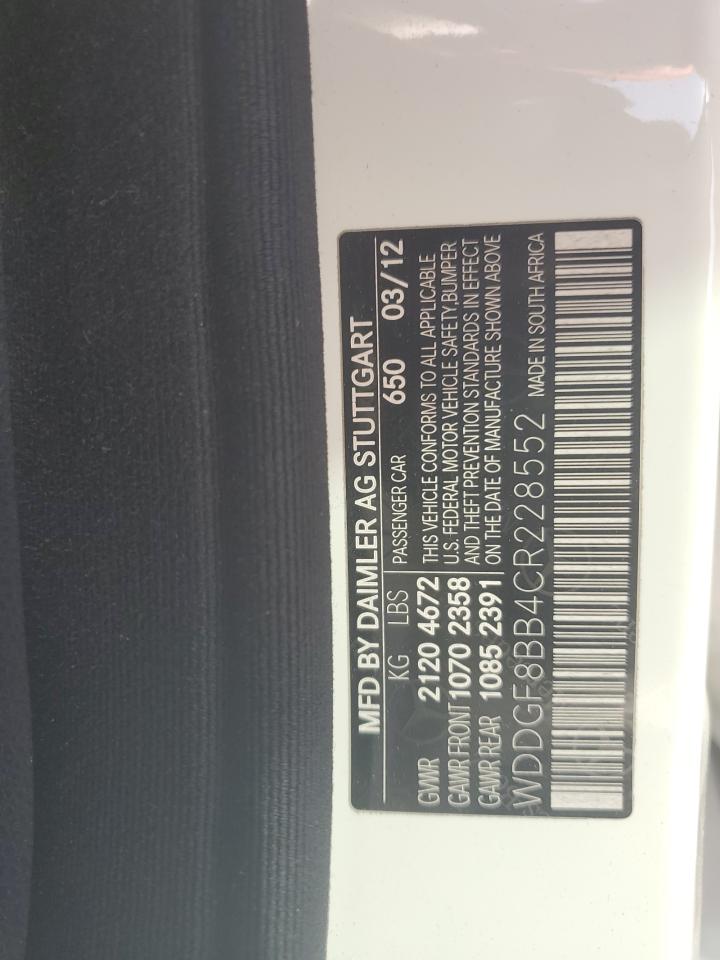 WDDGF8BB4CR228552 2012 Mercedes-Benz C 300 4Matic