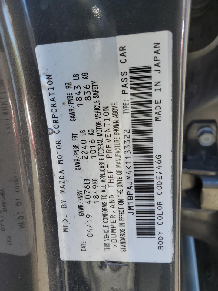 JM1BPAJM4K1133322 2019 Mazda 3