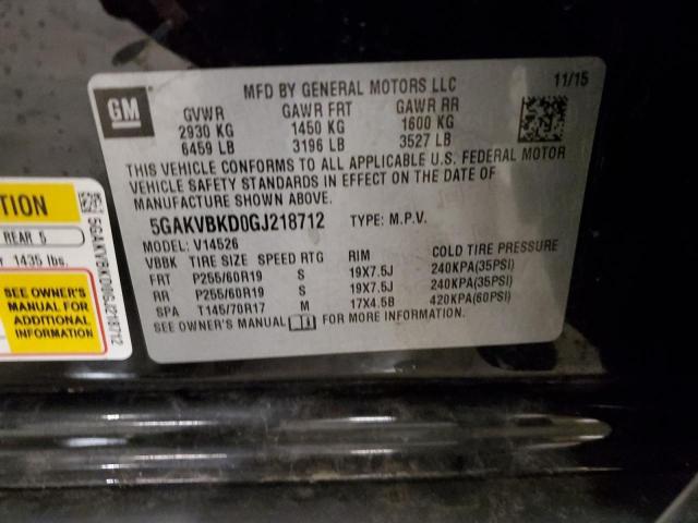 2016 Buick Enclave VIN: 5GAKVBKD0GJ218712 Lot: 55807804