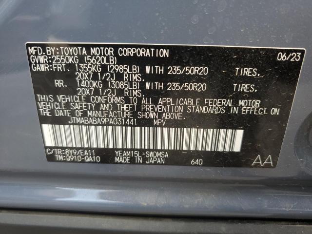 2023 SUBARU SOLTERRA P JTMABABA9PA031441