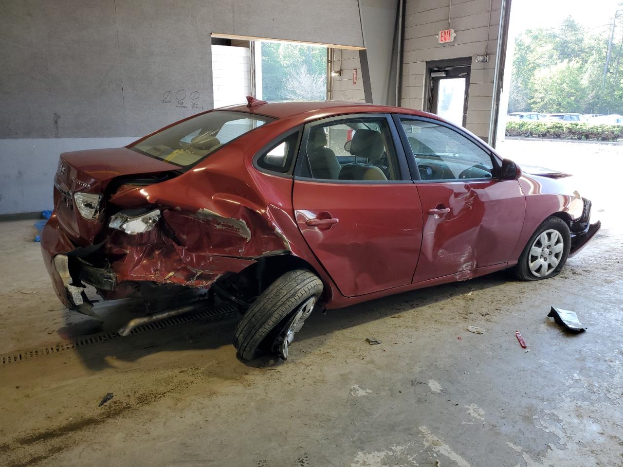 KMHDU4AD3AU977864 2010 Hyundai Elantra Blue