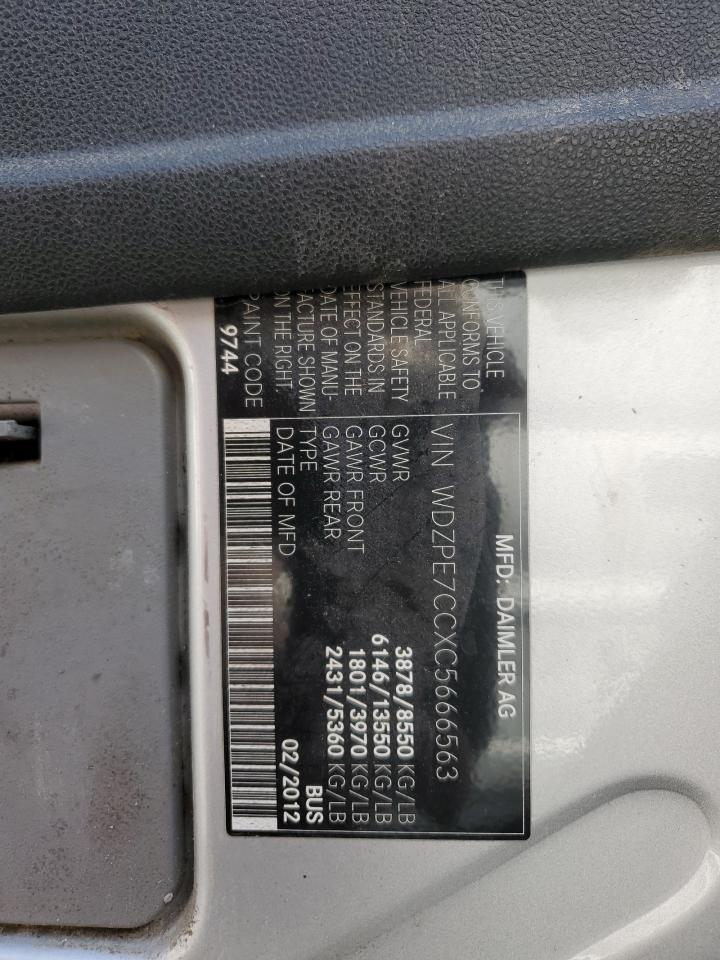 WDZPE7CCXC5666563 2012 Mercedes-Benz Sprinter 2500