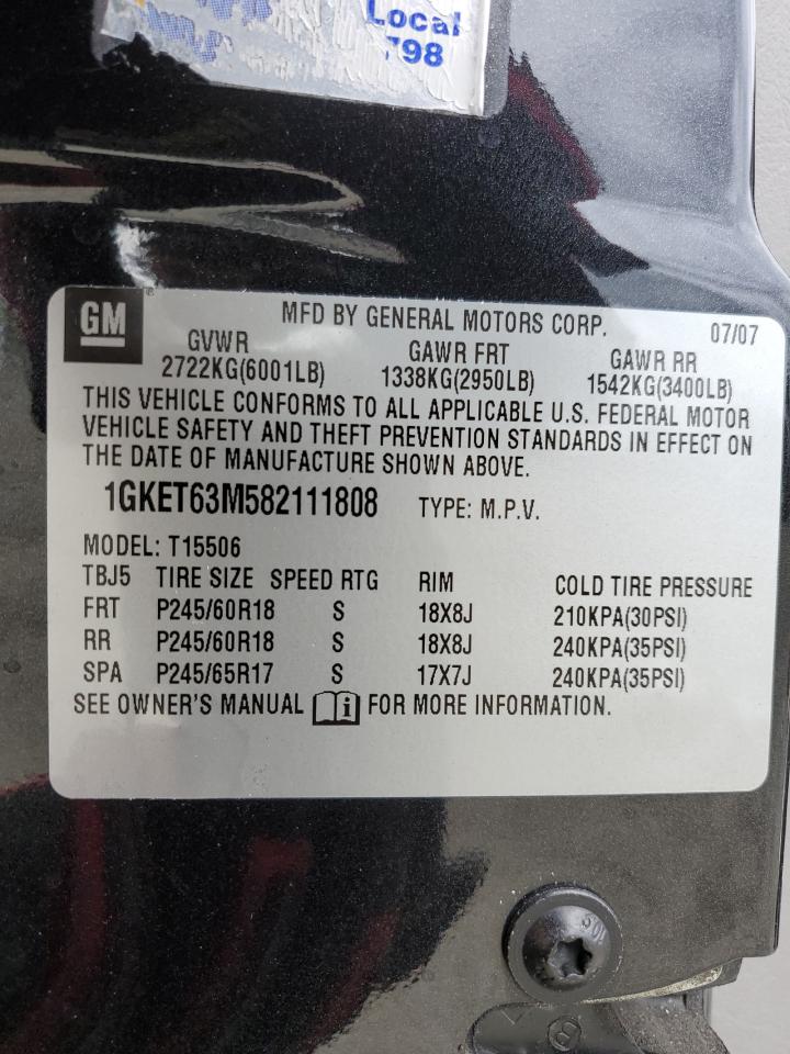 1GKET63M582111808 2008 GMC Envoy Denali