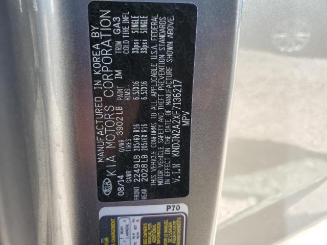 2015 Kia Soul VIN: KNDJN2A2XF7136217 Lot: 56509064