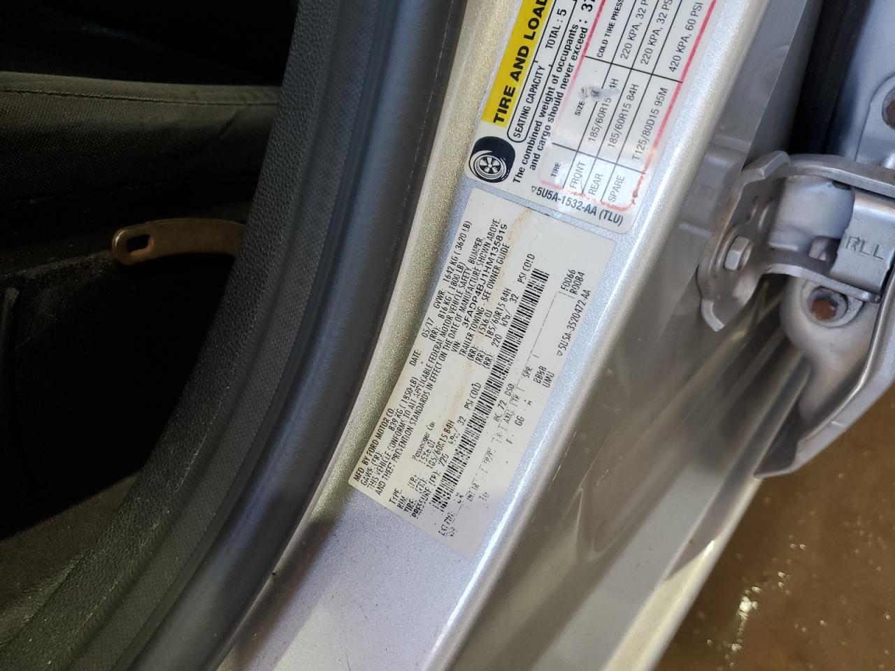 3FADP4BJ1HM135819 FORD FIESTA 2017