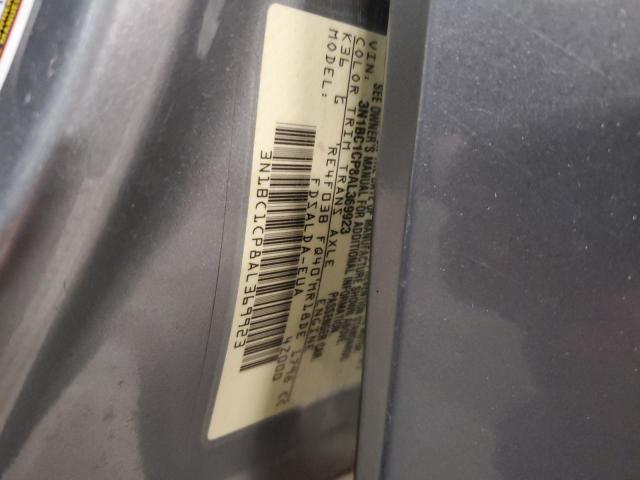 2010 Nissan Versa S VIN: 3N1BC1CP8AL369923 Lot: 53253094