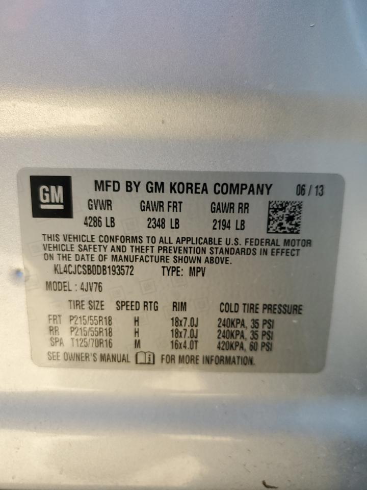 KL4CJCSB0DB193572 2013 Buick Encore