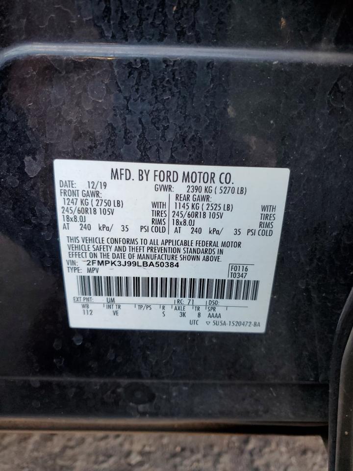 2FMPK3J99LBA50384 2020 Ford Edge Sel