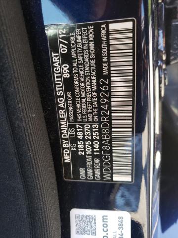 VIN WDDGF8AB8DR249262 2013 Mercedes-Benz C-Class, 3... no.12