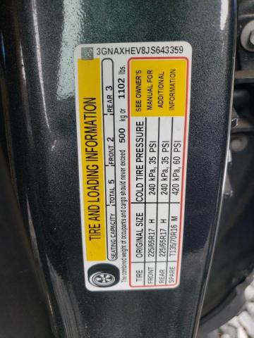 2018 Chevrolet Equinox Ls VIN: 3GNAXHEV8JS643359 Lot: 54687424