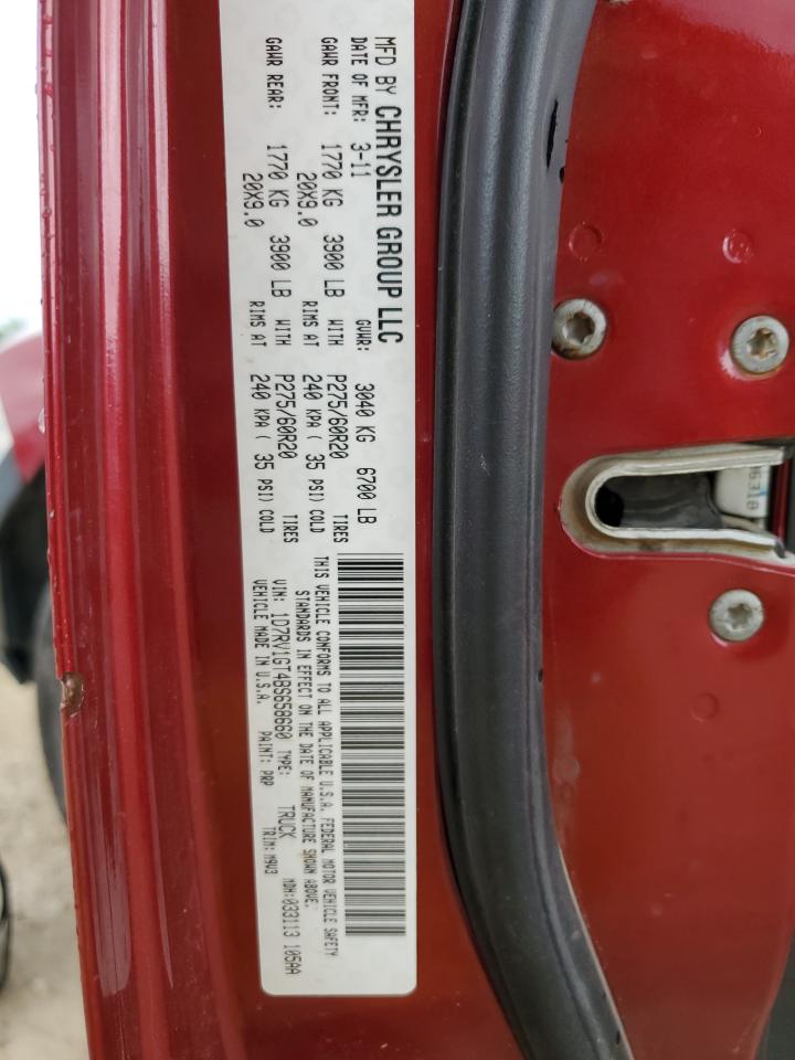 1D7RV1GT4BS658660 2011 Dodge Ram 1500