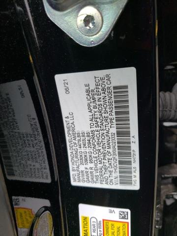 2021 Honda Accord Sport VIN: 1HGCV2F3XMA023332 Lot: 54820554