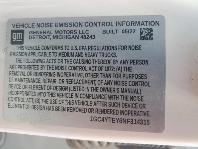 2022 Chevrolet Silverado K3500 Lt VIN: 1GC4YTEY6NF314315 Lot: 57064204