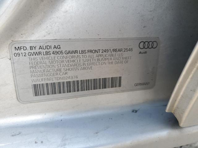 VIN WAUFFAFL1DN024376 2013 AUDI A4 no.12