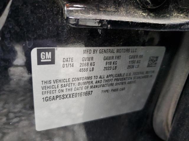 2014 Cadillac Cts VIN: 1G6AP5SXXE0161697 Lot: 55472644
