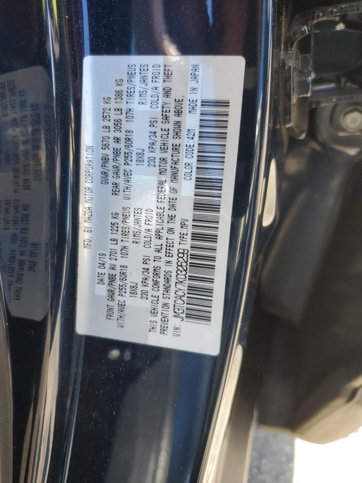 JM3TCACY7K0326299 2019 Mazda Cx-9 Touring