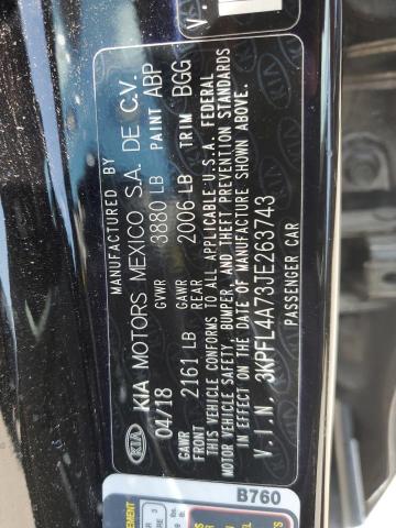 2018 Kia Forte Lx VIN: 3KPFL4A73JE263743 Lot: 56182494