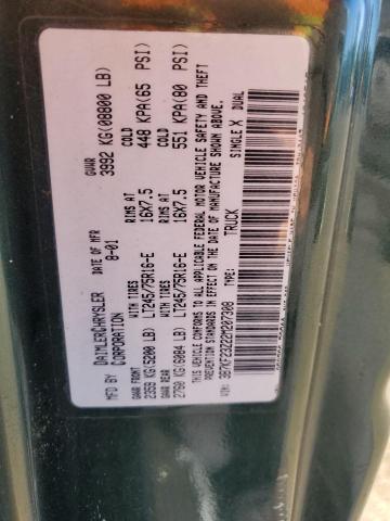 2002 Dodge Ram 2500 VIN: 3B7KF23Z22M207308 Lot: 56875604