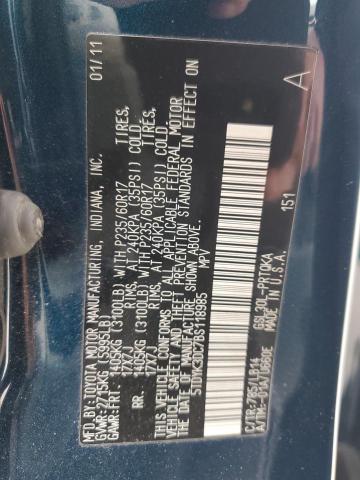 2011 Toyota Sienna Xle VIN: 5TDYK3DC7BS118985 Lot: 55148044