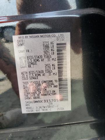 2013 INFINITI JX35 - 5N1AL0MN9DC315705
