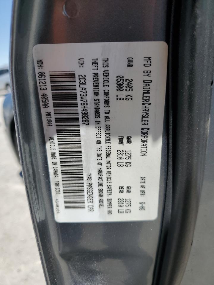 2C3LA73W76H498287 2006 Chrysler 300C Srt-8