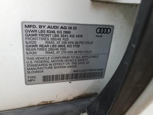 WA1LXAF77MD014490 Audi Q7 PREMIUM 13