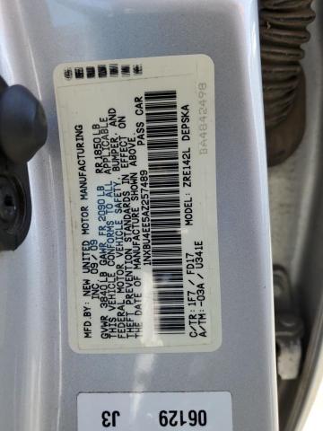 1NXBU4EE5AZ257489 | 2010 Toyota corolla base