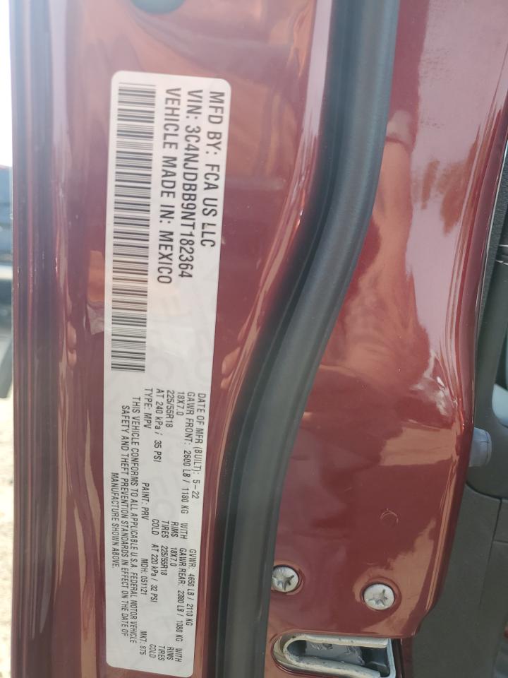 3C4NJDBB9NT182364 2022 Jeep Compass Latitude