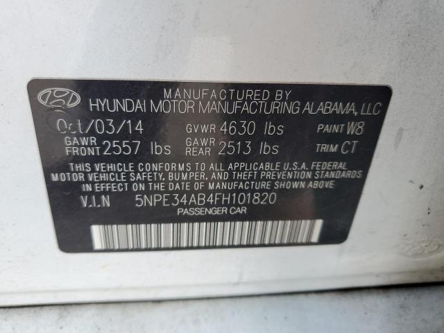 2015 Hyundai Sonata Sport VIN: 5NPE34AB4FH101820 Lot: 53639354