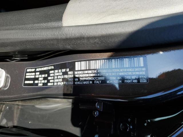 2019 Alfa Romeo Stelvio Ti VIN: ZASPAKBN3K7C39866 Lot: 54740574