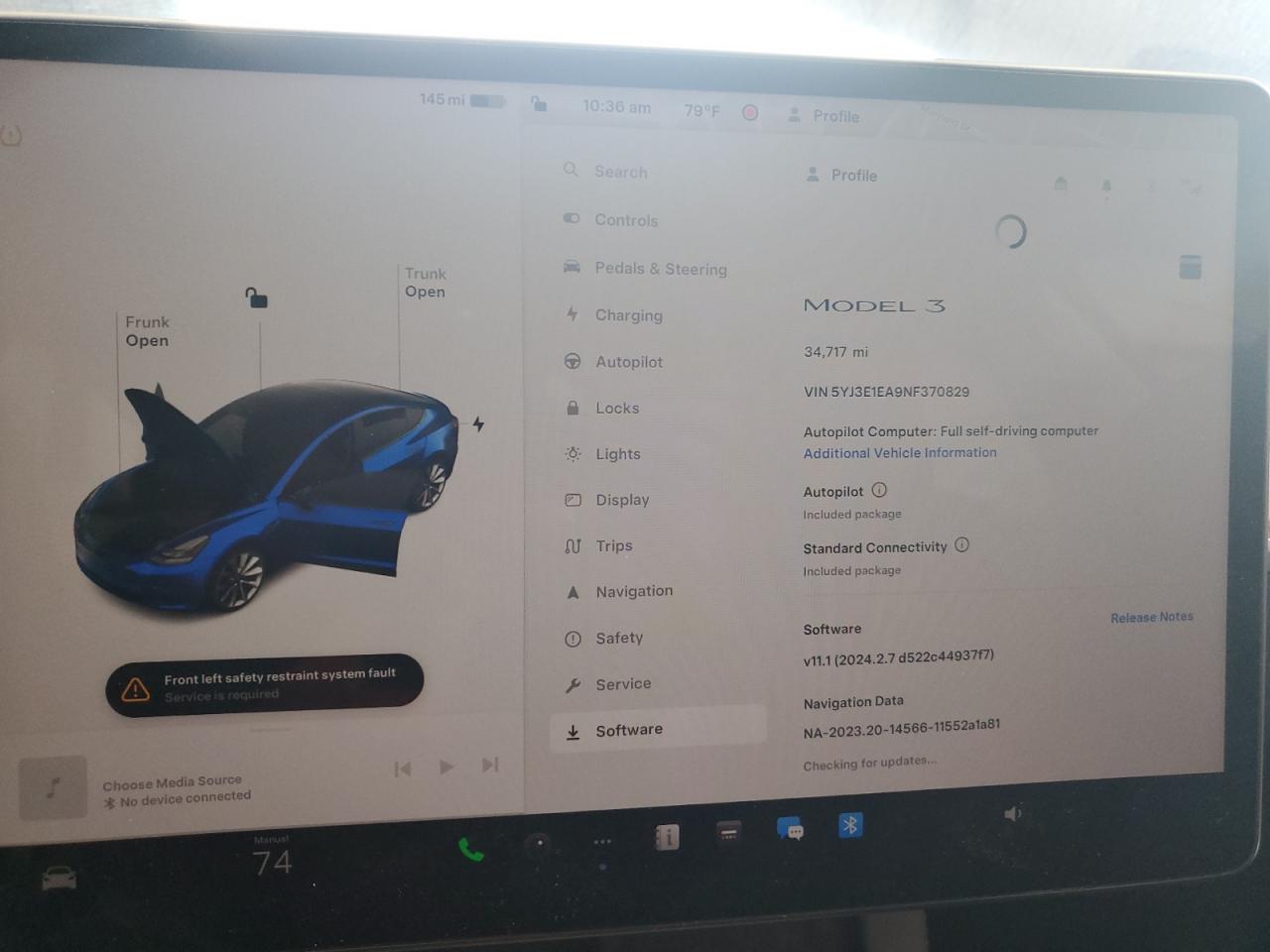 5YJ3E1EA9NF370829 2022 Tesla Model 3