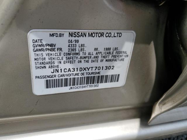 2000 Nissan Maxima Gle VIN: JN1CA31DXYT701302 Lot: 55353774