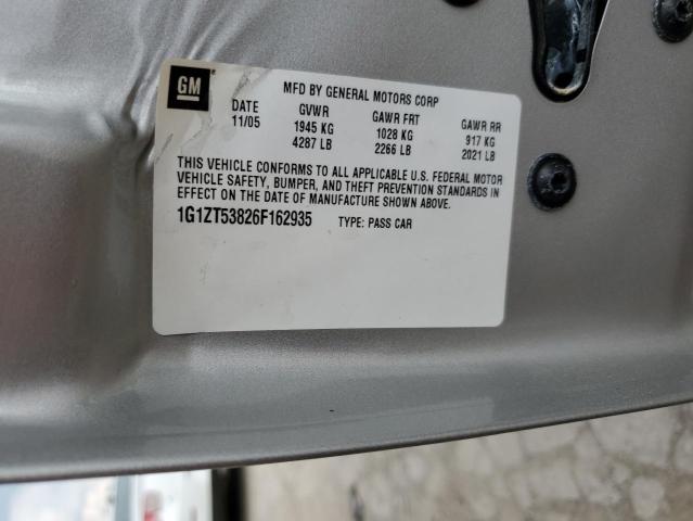 2006 Chevrolet Malibu Lt VIN: 1G1ZT53826F162935 Lot: 55071434