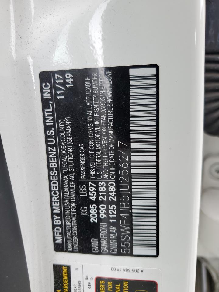 55SWF4JB5JU256247 2018 Mercedes-Benz C 300