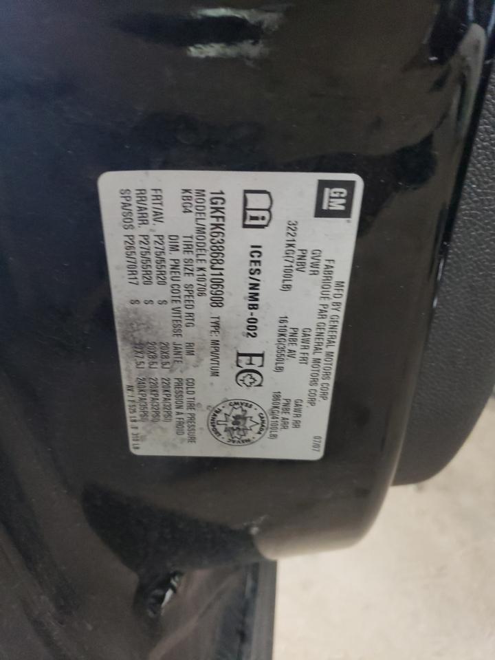 1GKFK63868J106908 2008 GMC Yukon Denali