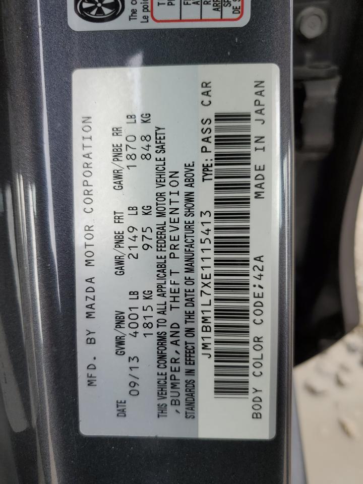 JM1BM1L7XE1115413 2014 Mazda 3 Touring