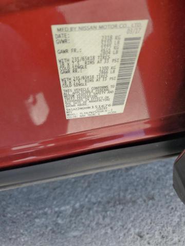 2017 Nissan Murano S VIN: 5N1AZ2MGXHN151676 Lot: 56770774