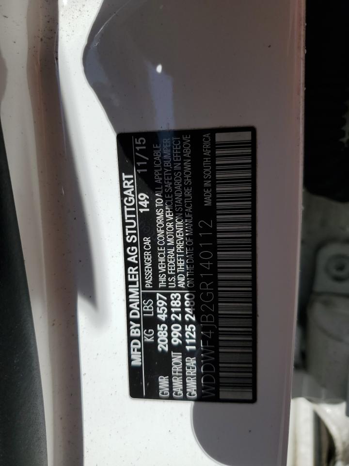 WDDWF4JB2GR140112 2016 Mercedes-Benz C 300