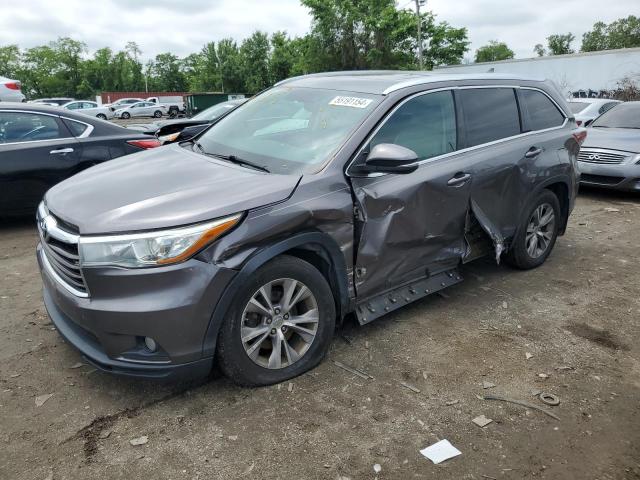 2015 Toyota Highlander Xle VIN: 5TDJKRFH4FS190648 Lot: 55191154