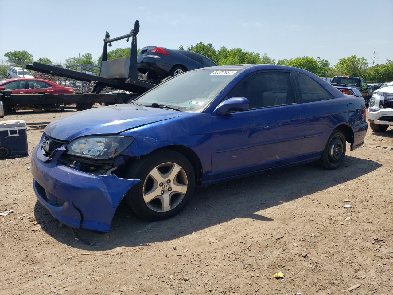 1HGEM22934L000582 2004 Honda Civic Ex