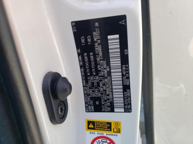 2016 Toyota Highlander Le VIN: 5TDBKRFH7GS245339 Lot: 55652354