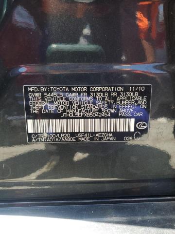 2011 Lexus Ls 460L VIN: JTHGL5EFXB5042454 Lot: 56487464