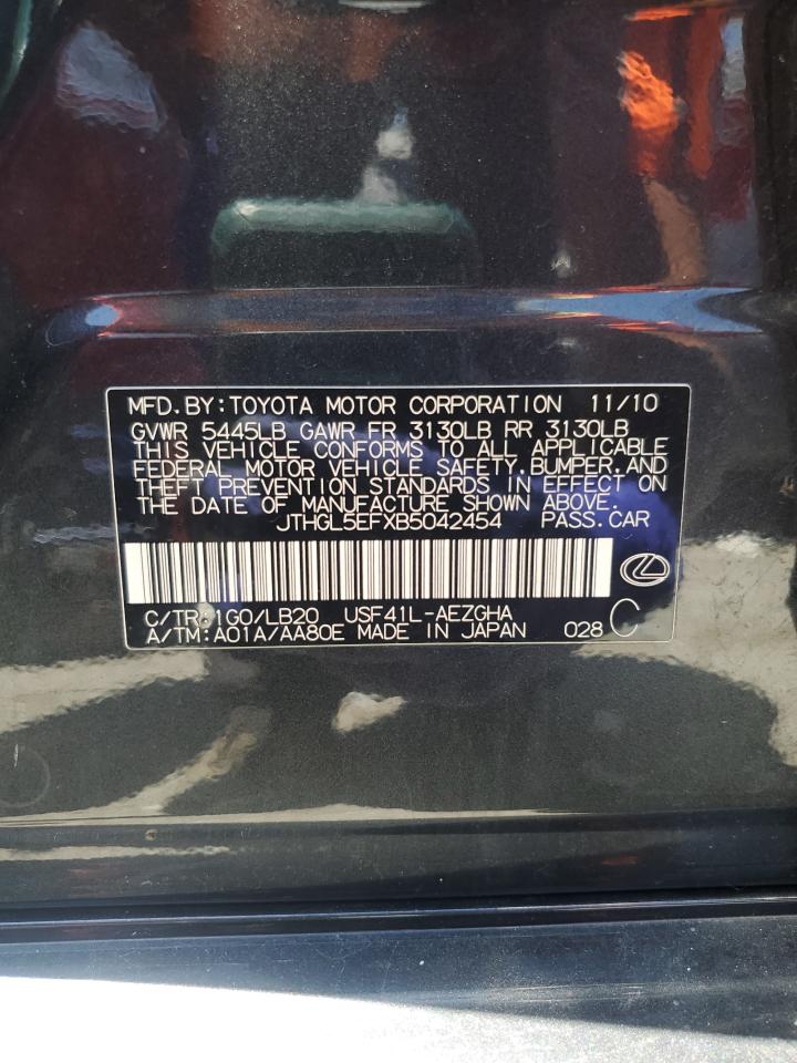 JTHGL5EFXB5042454 2011 Lexus Ls 460L