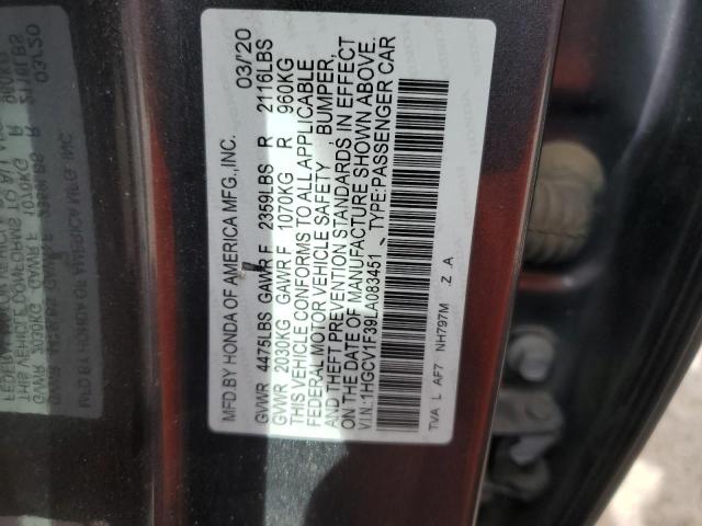 1HGCV1F39LA083451 2020 HONDA ACCORD - Image 12