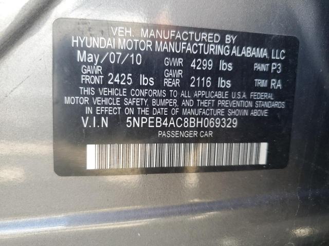 2011 Hyundai Sonata Gls VIN: 5NPEB4AC8BH069329 Lot: 53663744