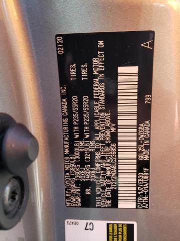 2020 Lexus Rx 350 F-Sport VIN: 2T2YZMDA8LC236856 Lot: 56183724