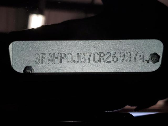 2012 Ford Fusion Sel VIN: 3FAHP0JG7CR269374 Lot: 54708754