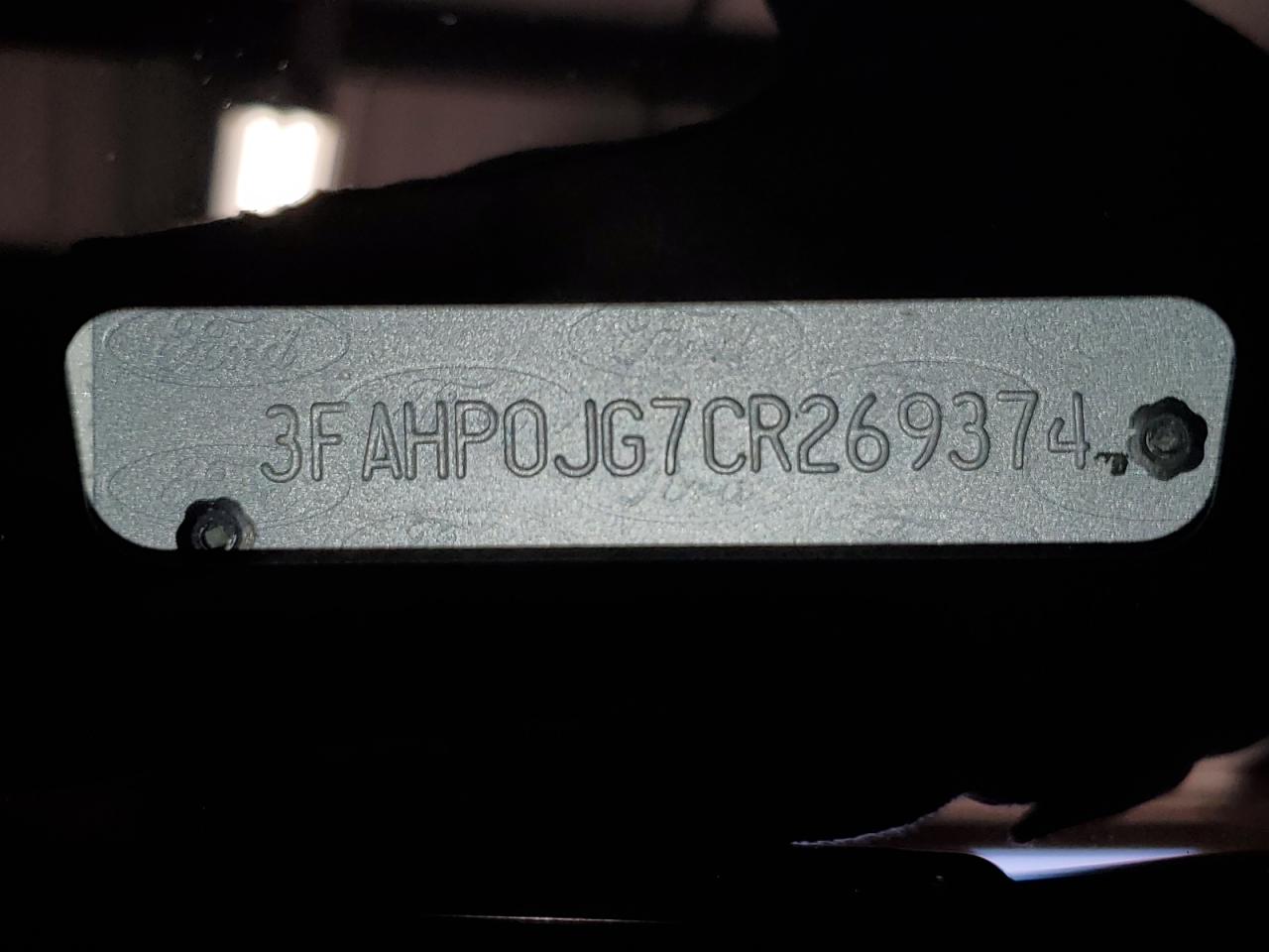 3FAHP0JG7CR269374 2012 Ford Fusion Sel