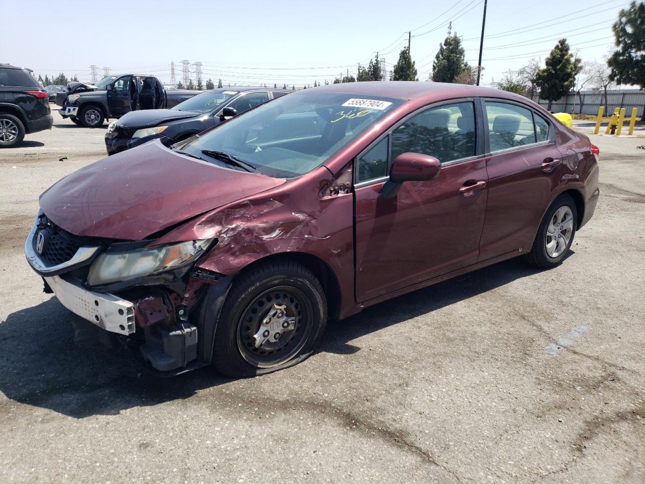 2014 Honda Civic Lx vin: 19XFB2F57EE239076