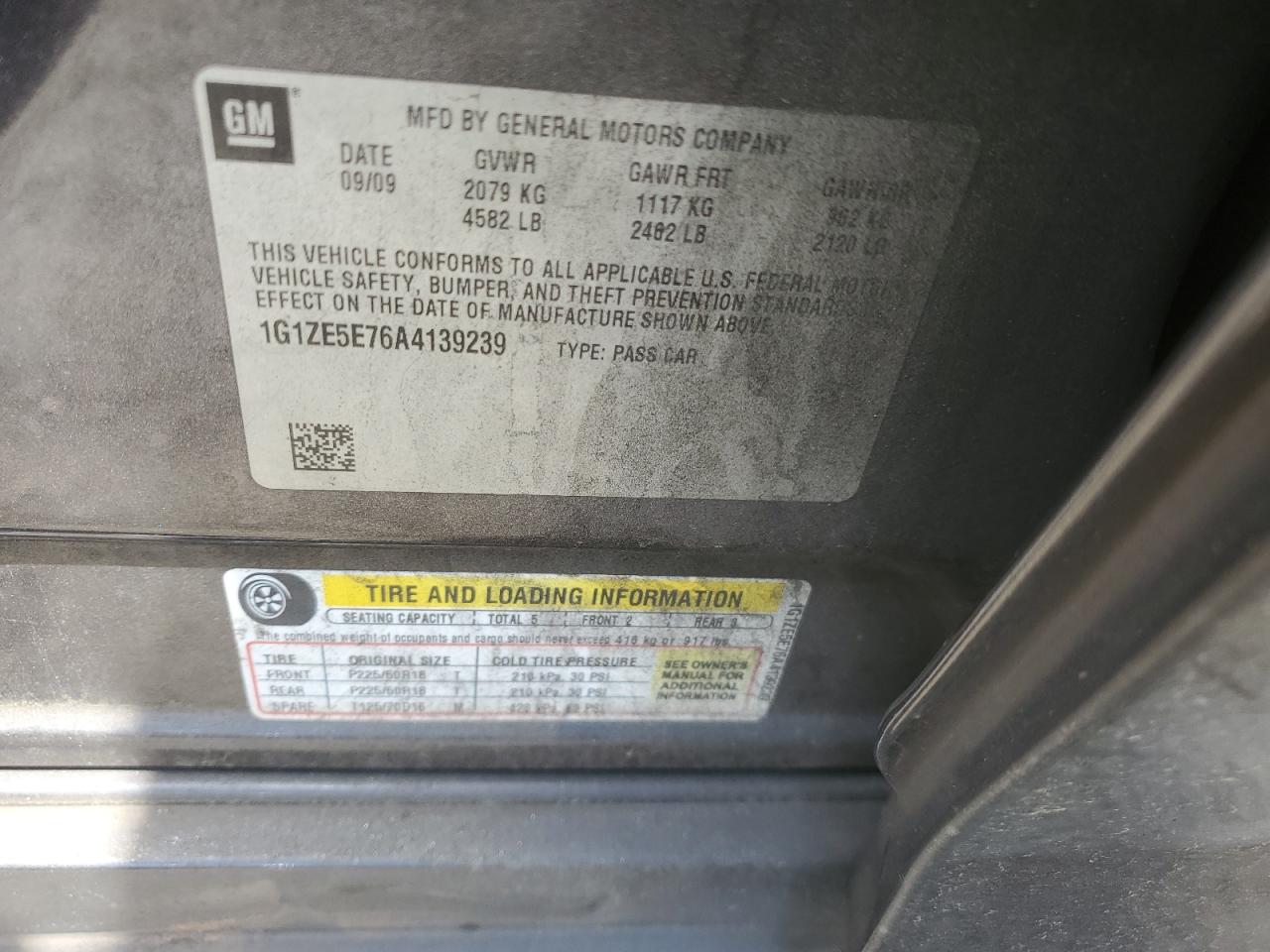 1G1ZE5E76A4139239 2010 Chevrolet Malibu Ltz